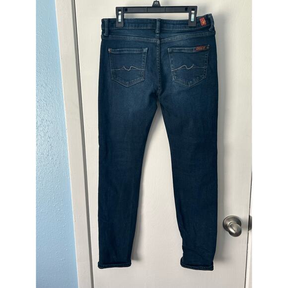 7 For All Mankind Jeans Size 12 Paxton Low Rise Grunge Straight Leg Festival - Picture 7 of 12